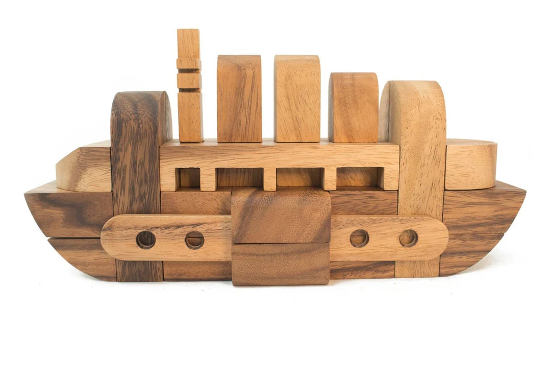 Ship Puzzle - 3D Interlocking wooden puzzle