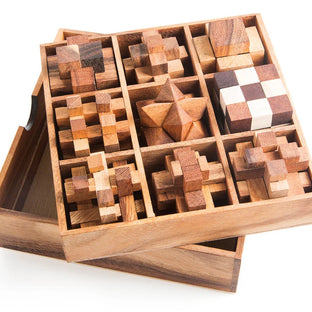 Very Difficult Puzzles For Adults, Gift Box Puzzles - 9 Mechanical Puzzle Set