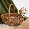 Small Beautiful Hand-Made Rustic Willow Garden Trug Basket