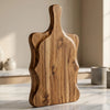 Handmade Acacia Wood Chopping Board | Sculpted Edge Wooden Cutting Board